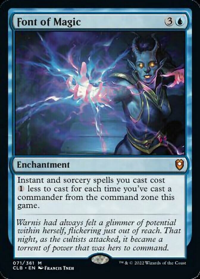 Font of Magic [Commander Legends: Battle for Baldur's Gate] MTG Single Magic: The Gathering  | Multizone: Comics And Games