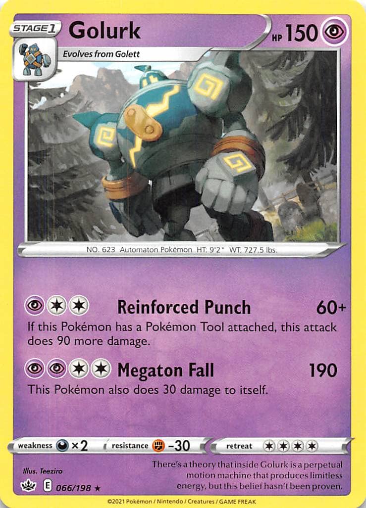 Golurk (066/198) [Sword & Shield: Chilling Reign] Pokemon Single Pokémon  | Multizone: Comics And Games