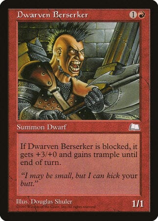 Dwarven Berserker [Weatherlight] MTG Single Magic: The Gathering  | Multizone: Comics And Games