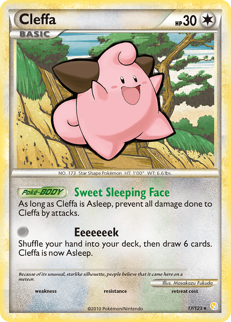 Cleffa (17/123) [HeartGold & SoulSilver: Base Set] Pokemon Single Pokémon  | Multizone: Comics And Games