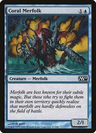 Coral Merfolk [Magic 2010] MTG Single Magic: The Gathering  | Multizone: Comics And Games