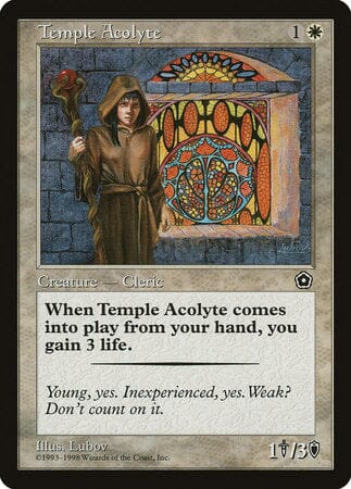 Temple Acolyte [Portal Second Age] MTG Single Magic: The Gathering  | Multizone: Comics And Games