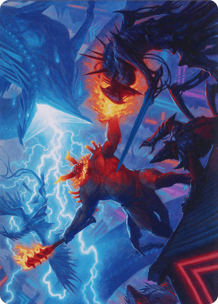 Hidetsugu and Kairi Art Card [March of the Machine Art Series] MTG Single Magic: The Gathering  | Multizone: Comics And Games
