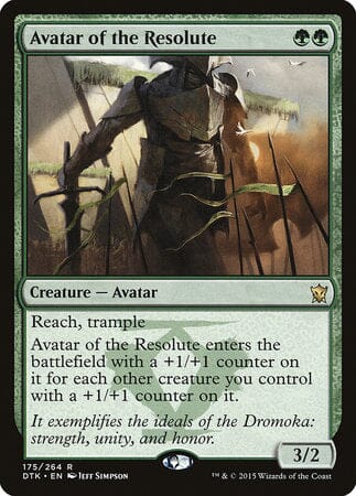 Avatar of the Resolute [Dragons of Tarkir] MTG Single Magic: The Gathering  | Multizone: Comics And Games