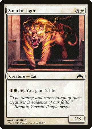 Zarichi Tiger [Gatecrash] MTG Single Magic: The Gathering  | Multizone: Comics And Games