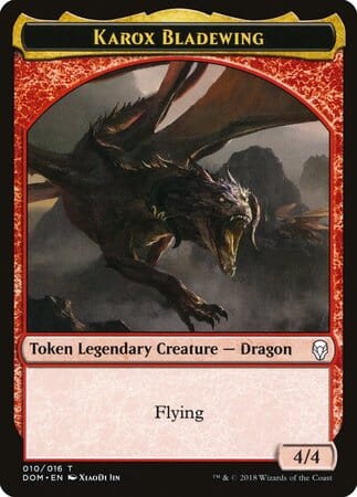 Karox Bladewing Token [Dominaria Tokens] MTG Single Magic: The Gathering  | Multizone: Comics And Games