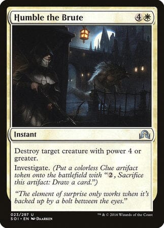 Humble the Brute [Shadows over Innistrad] MTG Single Magic: The Gathering  | Multizone: Comics And Games
