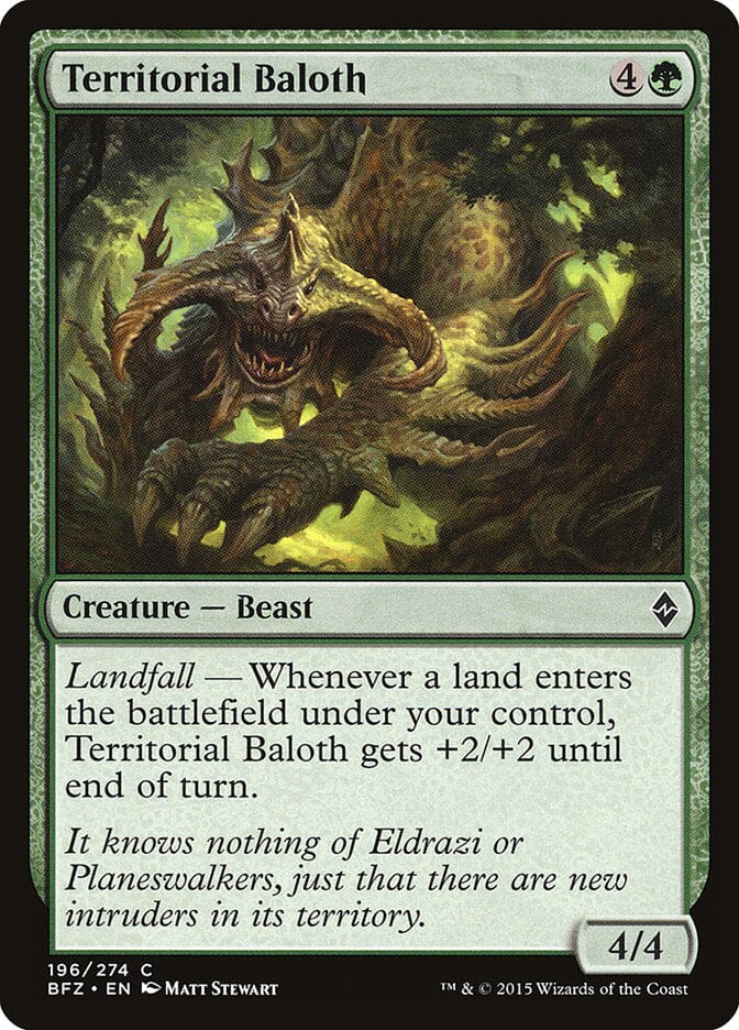 Territorial Baloth [Battle for Zendikar] MTG Single Magic: The Gathering  | Multizone: Comics And Games