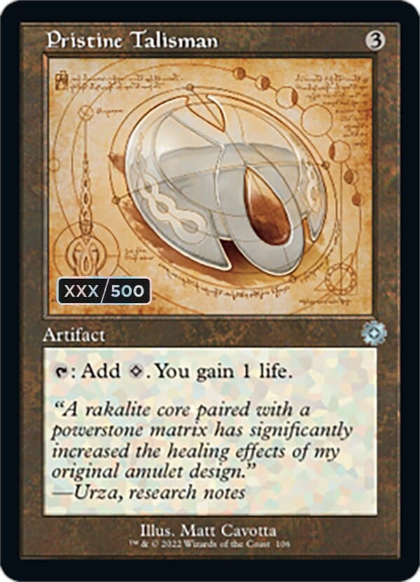 Pristine Talisman (Retro Schematic) (Serial Numbered) [The Brothers' War Retro Artifacts] MTG Single Magic: The Gathering  | Multizone: Comics And Games