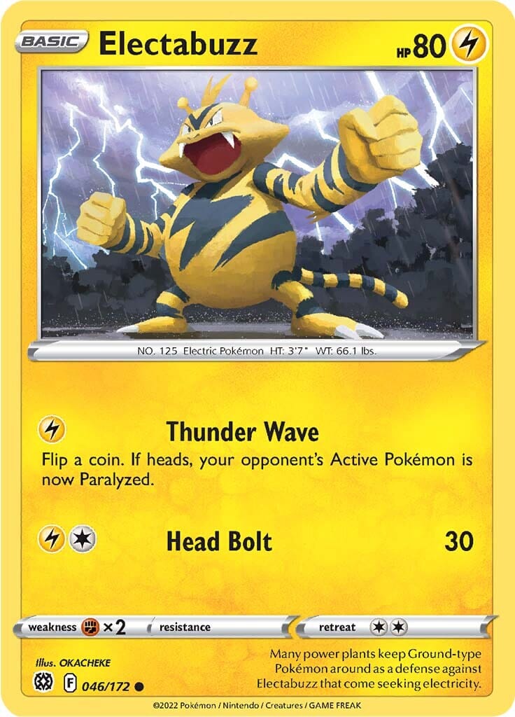 Electabuzz (046/172) [Sword & Shield: Brilliant Stars] Pokemon Single Pokémon  | Multizone: Comics And Games