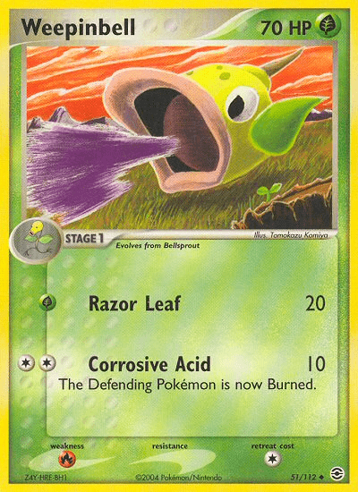 Weepinbell (51/112) [EX: FireRed & LeafGreen] Pokemon Single Pokémon  | Multizone: Comics And Games