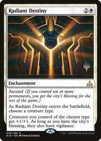 Radiant Destiny [Rivals of Ixalan Promos] MTG Single Magic: The Gathering  | Multizone: Comics And Games