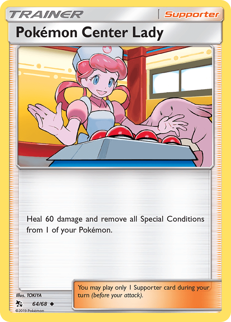 Pokemon Center Lady (64/68) [Sun & Moon: Hidden Fates] Pokemon Single Pokémon  | Multizone: Comics And Games
