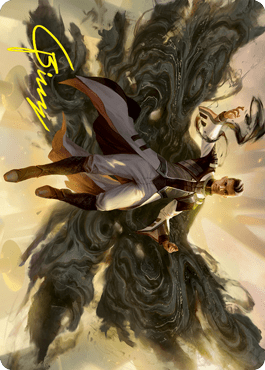 Arrogant Poet Art Card (Gold-Stamped Signature) [Strixhaven: School of Mages Art Series] MTG Single Magic: The Gathering  | Multizone: Comics And Games