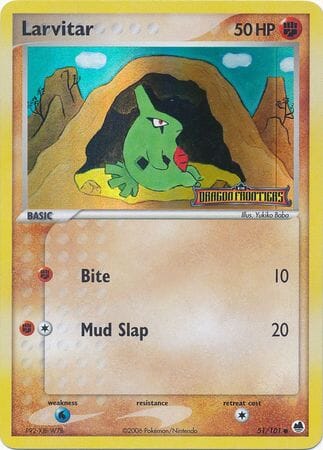 Larvitar (51/101) (Stamped) [EX: Dragon Frontiers] Pokemon Single Pokémon  | Multizone: Comics And Games