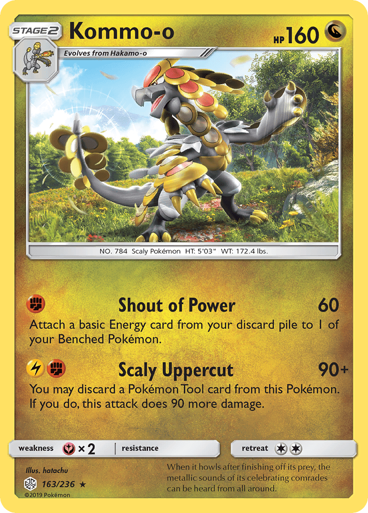 Kommo-o (163/236) [Sun & Moon: Cosmic Eclipse] Pokemon Single Pokémon  | Multizone: Comics And Games