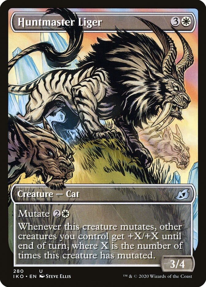 Huntmaster Liger (Showcase) [Ikoria: Lair of Behemoths] MTG Single Magic: The Gathering  | Multizone: Comics And Games