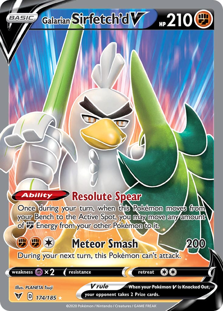 Galarian Sirfetch'd V (174/185) [Sword & Shield: Vivid Voltage] Pokemon Single Pokémon  | Multizone: Comics And Games
