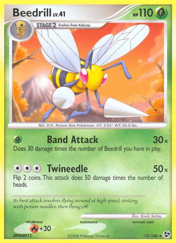 Beedrill (13/106) [Diamond & Pearl: Great Encounters] Pokemon Single Pokémon  | Multizone: Comics And Games