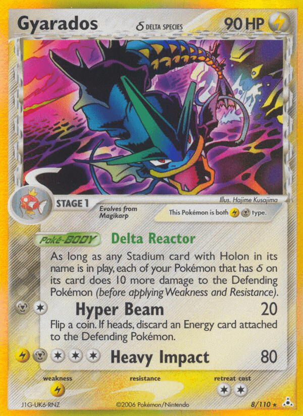 Gyarados (8/110) (Delta Species) [EX: Holon Phantoms] Pokemon Single Pokémon  | Multizone: Comics And Games