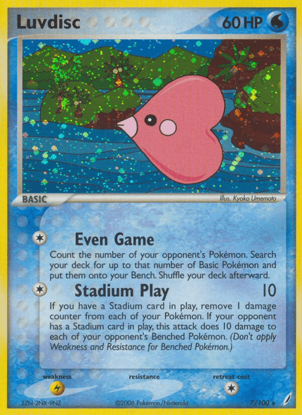 Luvdisc (7/100) [EX: Crystal Guardians] Pokemon Single Pokémon  | Multizone: Comics And Games