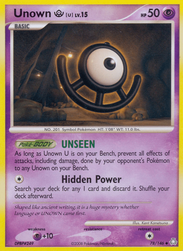 Unown U (78/146) [Diamond & Pearl: Legends Awakened] Pokemon Single Pokémon  | Multizone: Comics And Games