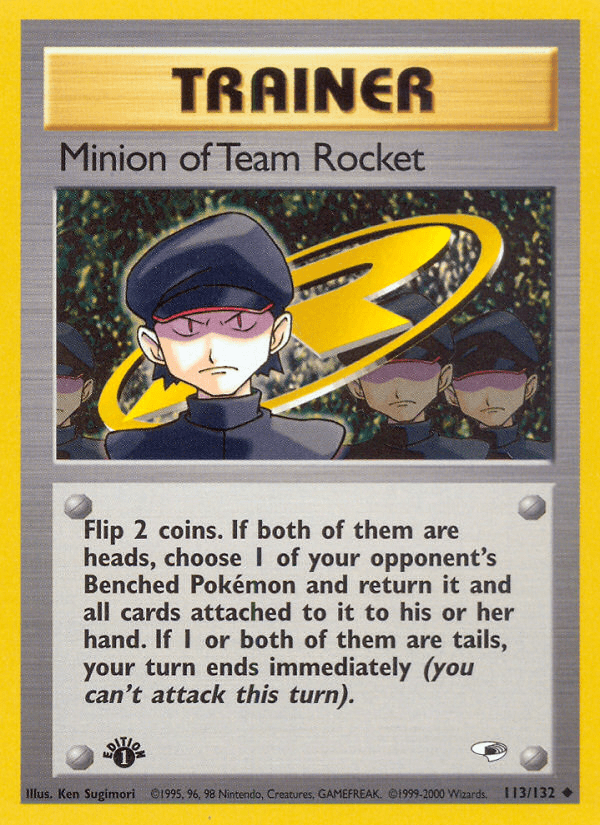 Minion of Team Rocket (113/132) [Gym Heroes 1st Edition] Pokemon Single Pokémon  | Multizone: Comics And Games