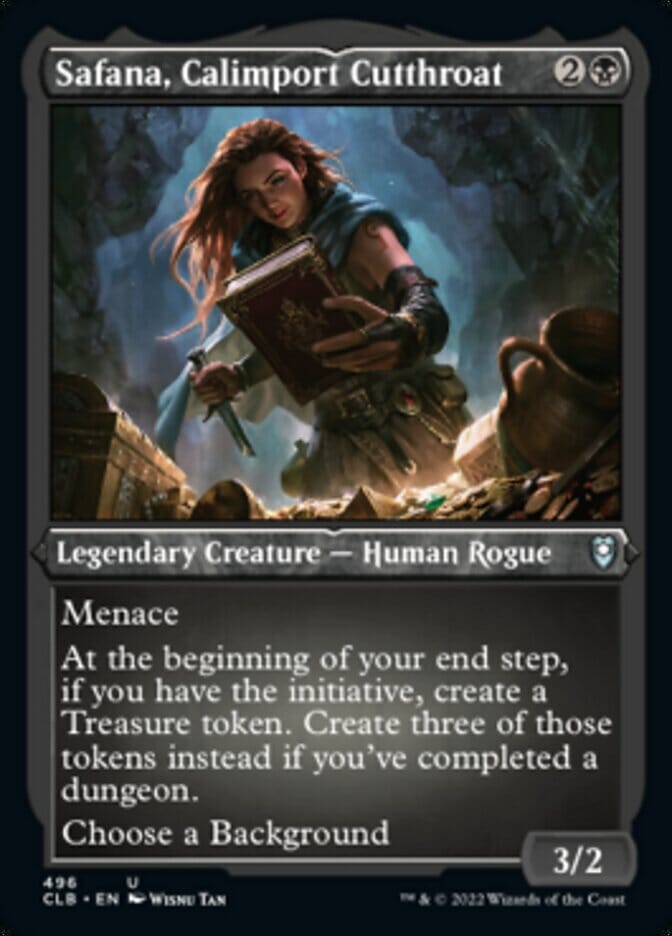 Safana, Calimport Cutthroat (Foil Etched) [Commander Legends: Battle for Baldur's Gate] MTG Single Magic: The Gathering  | Multizone: Comics And Games