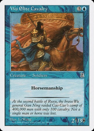 Wu Elite Cavalry [Portal Three Kingdoms] MTG Single Magic: The Gathering  | Multizone: Comics And Games