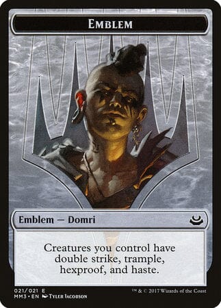 Emblem - Domri Rade [Modern Masters 2017 Tokens] MTG Single Magic: The Gathering  | Multizone: Comics And Games
