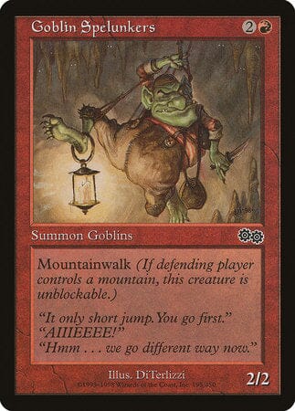 Goblin Spelunkers [Urza's Saga] MTG Single Magic: The Gathering  | Multizone: Comics And Games