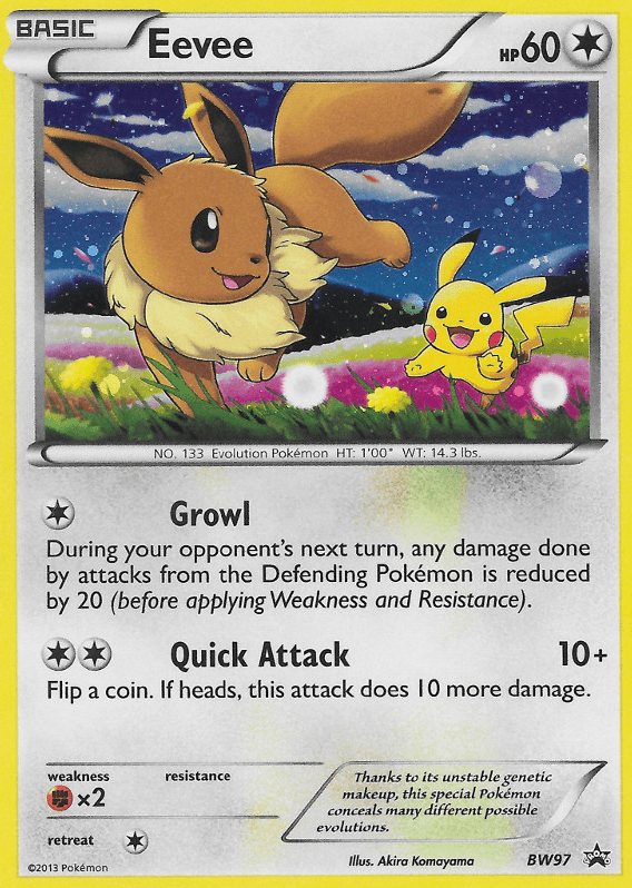 Eevee (BW97) [Black & White: Black Star Promos] Pokemon Single Pokémon  | Multizone: Comics And Games