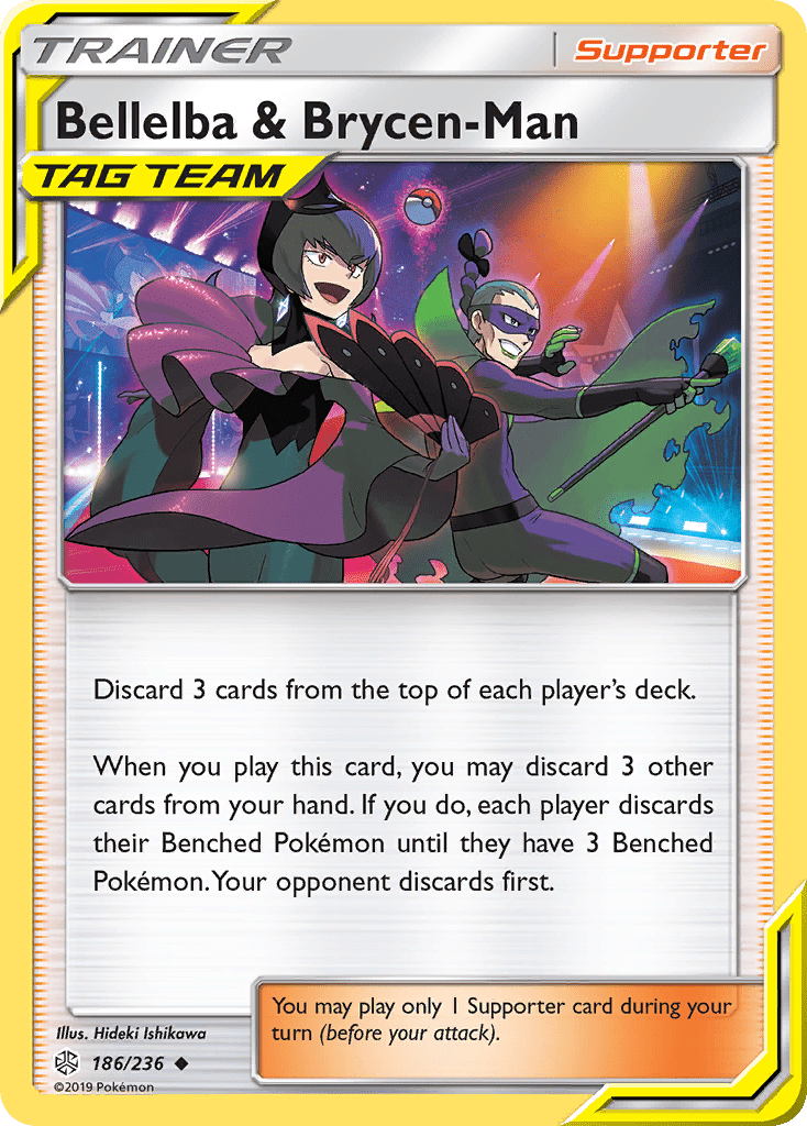 Bellelba & Brycen-Man (186/236) [Sun & Moon: Cosmic Eclipse] Pokemon Single Pokémon  | Multizone: Comics And Games