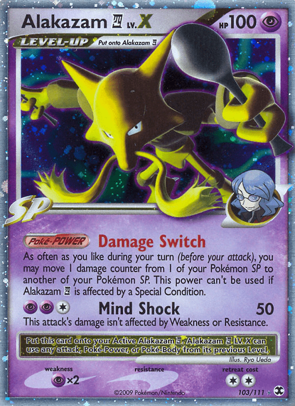 Alakazam LV.X (103/111) [Platinum: Rising Rivals] Pokemon Single Pokémon  | Multizone: Comics And Games