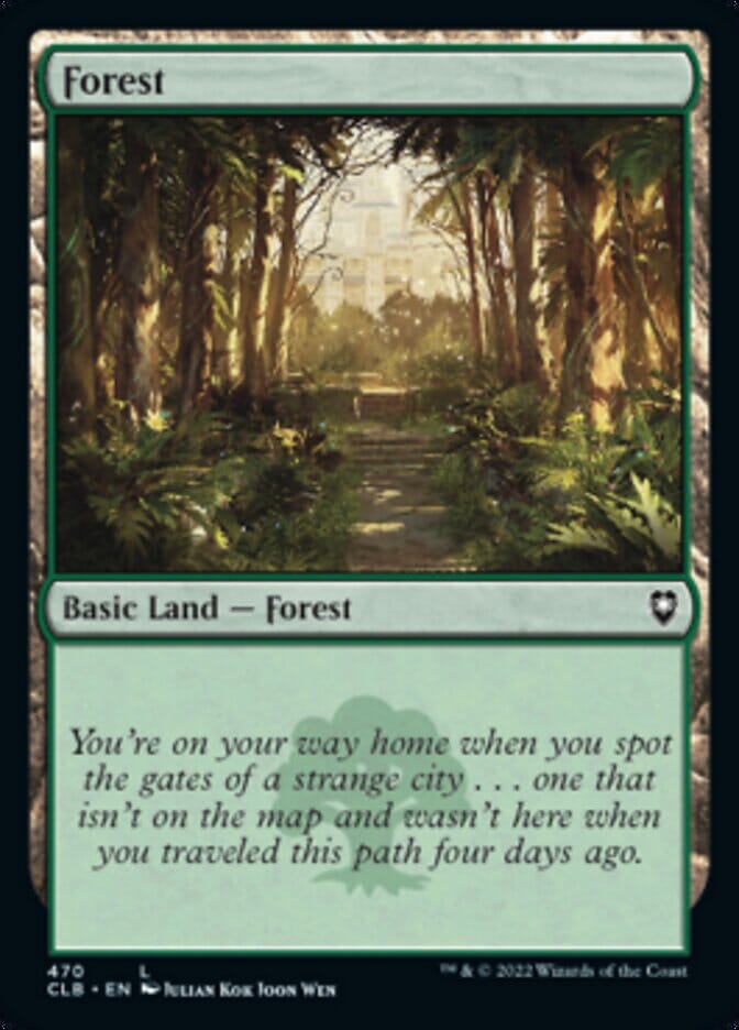 Forest (470) [Commander Legends: Battle for Baldur's Gate] MTG Single Magic: The Gathering  | Multizone: Comics And Games