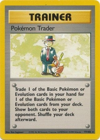 Pokemon Trader (77/102) [Base Set Unlimited] Pokemon Single Pokémon  | Multizone: Comics And Games