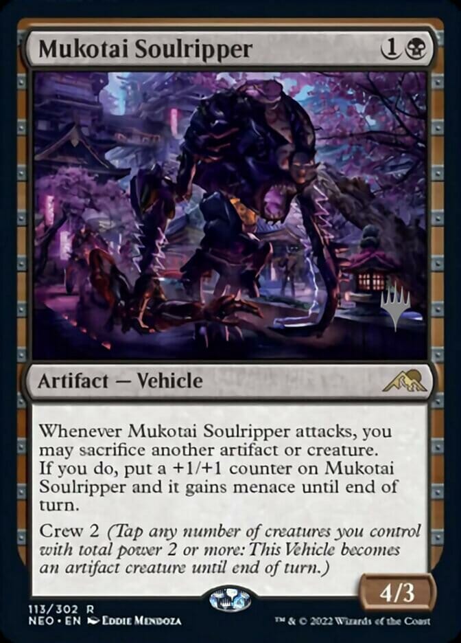 Mukotai Soulripper (Promo Pack) [Kamigawa: Neon Dynasty Promos] MTG Single Magic: The Gathering  | Multizone: Comics And Games