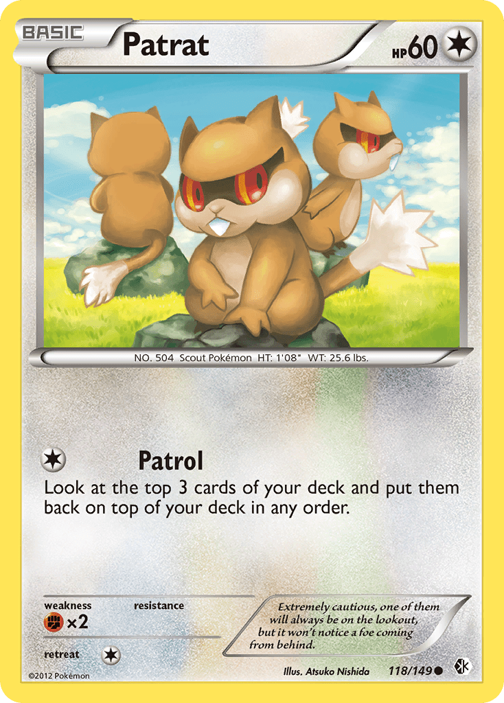 Patrat (118/149) [Black & White: Boundaries Crossed] Pokemon Single Pokémon  | Multizone: Comics And Games