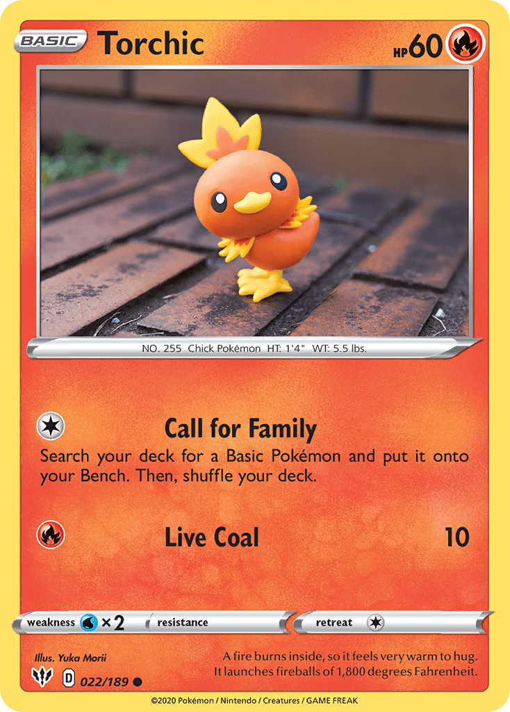 Torchic (022/189) [Sword & Shield: Darkness Ablaze] Pokemon Single Pokémon  | Multizone: Comics And Games