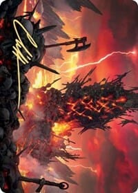 Immersturm Skullcairn Art Card (Gold-Stamped Signature) [Kaldheim: Art Series] MTG Single Magic: The Gathering  | Multizone: Comics And Games