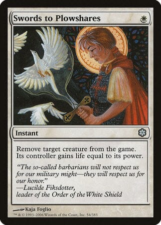Swords to Plowshares [Coldsnap Theme Decks] MTG Single Magic: The Gathering  | Multizone: Comics And Games