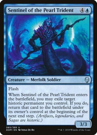 Sentinel of the Pearl Trident [Dominaria] MTG Single Magic: The Gathering  | Multizone: Comics And Games