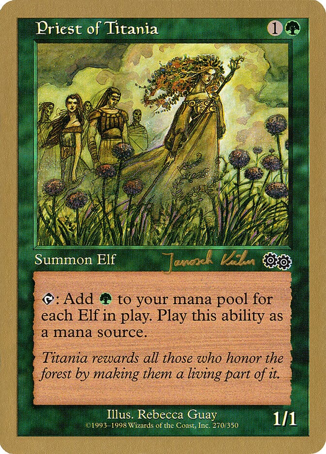 Priest of Titania (Janosch Kuhn) [World Championship Decks 2000] MTG Single Magic: The Gathering  | Multizone: Comics And Games
