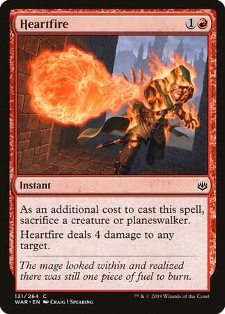 Heartfire [War of the Spark] MTG Single Magic: The Gathering  | Multizone: Comics And Games