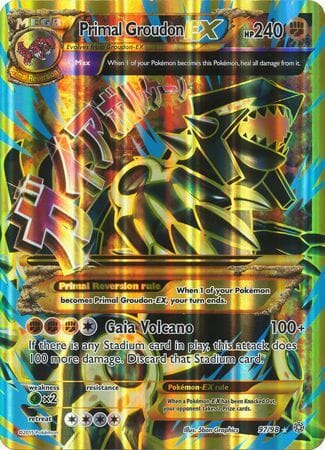 Primal Groudon EX (97/98) (Jumbo Card) [XY: Ancient Origins] Pokemon Single Pokémon  | Multizone: Comics And Games