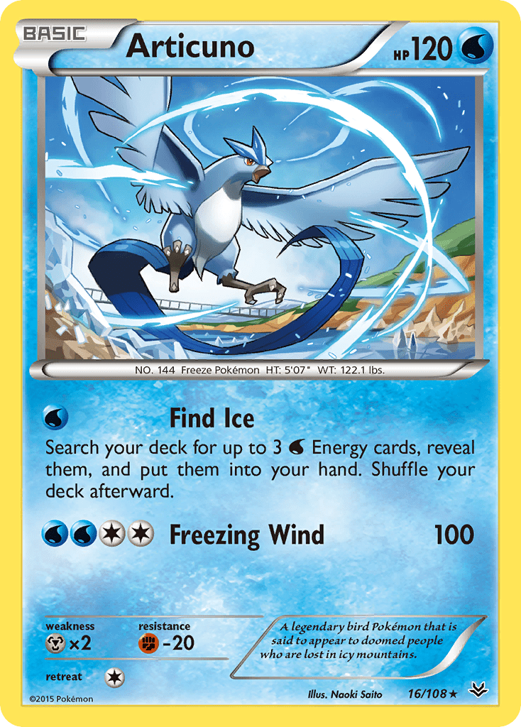 Articuno (16/108) [XY: Roaring Skies] Pokemon Single Pokémon  | Multizone: Comics And Games
