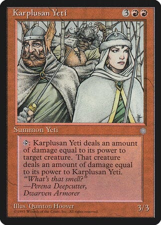 Karplusan Yeti [Ice Age] MTG Single Magic: The Gathering  | Multizone: Comics And Games