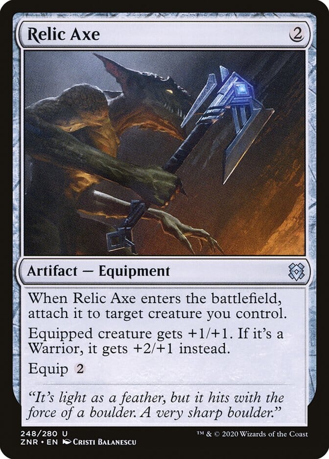 Relic Axe [Zendikar Rising] MTG Single Magic: The Gathering  | Multizone: Comics And Games