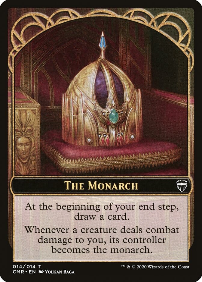 Horror // The Monarch Token [Commander Legends Tokens] MTG Single Magic: The Gathering  | Multizone: Comics And Games