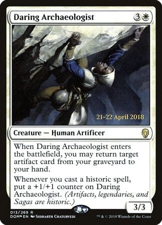 Daring Archaeologist [Dominaria Promos] MTG Single Magic: The Gathering  | Multizone: Comics And Games